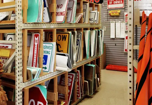 Custom business sign produced by the All-Brite sign shop