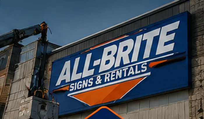 All-Brite custom building sign